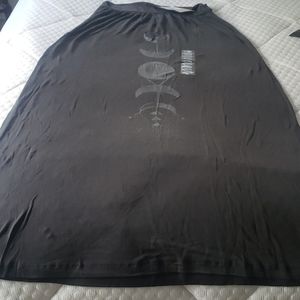 Grey moon phase maxi skirt